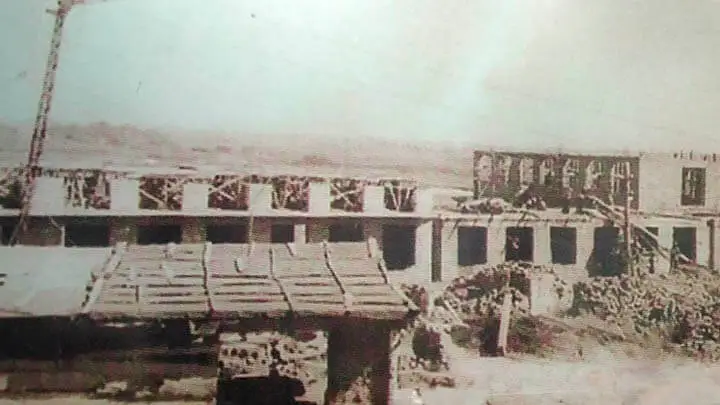 4-х этажный жилой корпус на 250 мест. 1960 год 4-х этажный жилой корпус на 250 мест. 1960 год